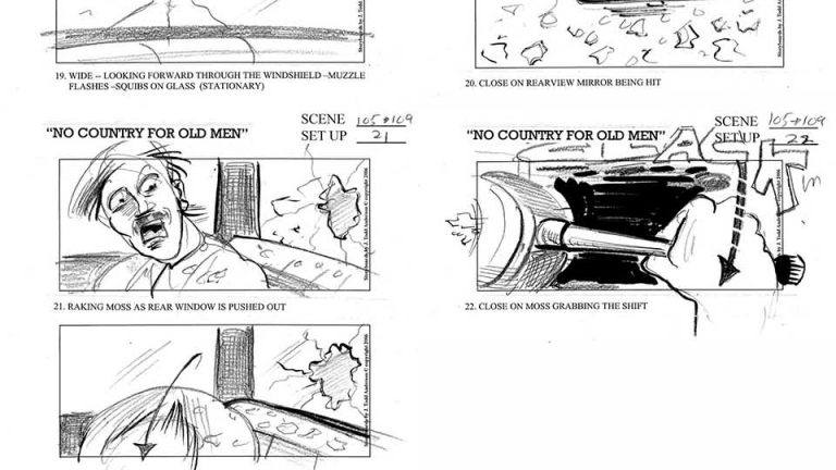 No Country For Old Men storyboard